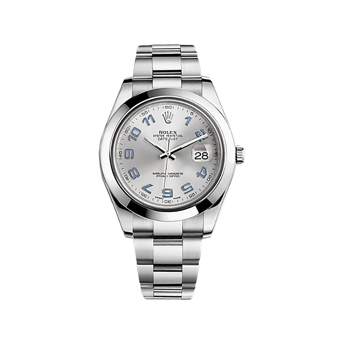Datejust II 116300 Stainless Steel Watch (Rhodium)